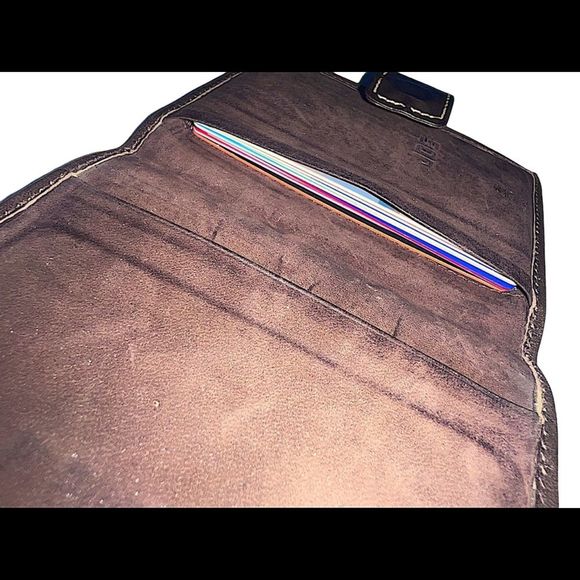 Vintage Mark Cross Brown Leather Snap Wallet - Picture 15 of 16